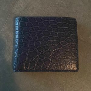 BNWT Authentic Rare Burberry Alligator Bifold Wallet